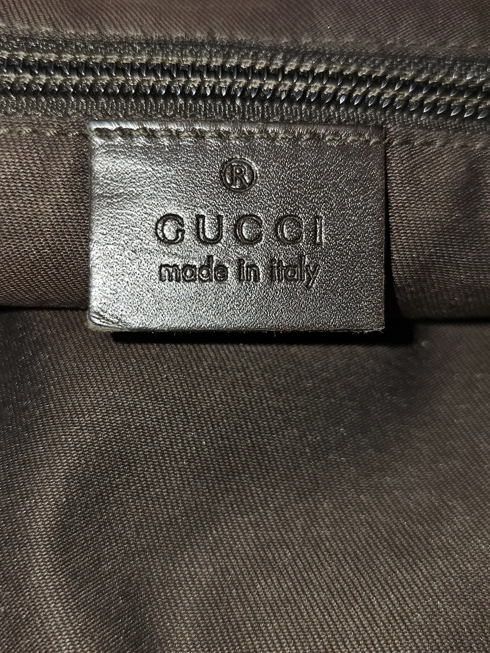 Gucci GG Supreme Brown Monogram Canvas Messenger Bag with Dark Brown Trim